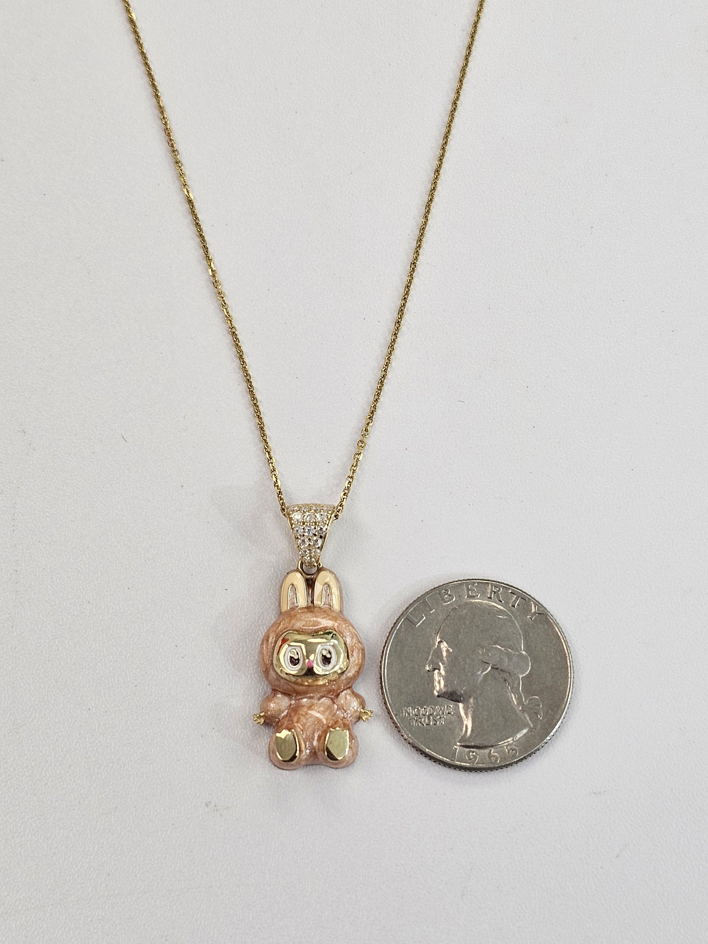 10kt Gold Orange Labu Necklace