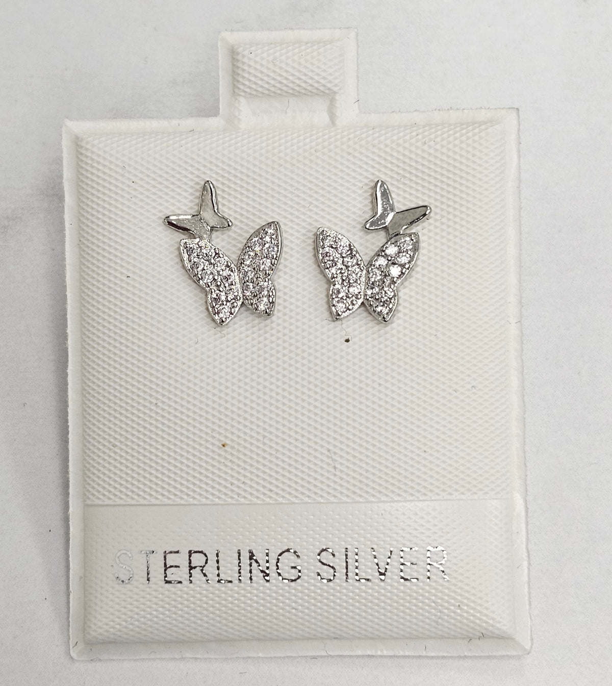 Silver Butterfly Earrings