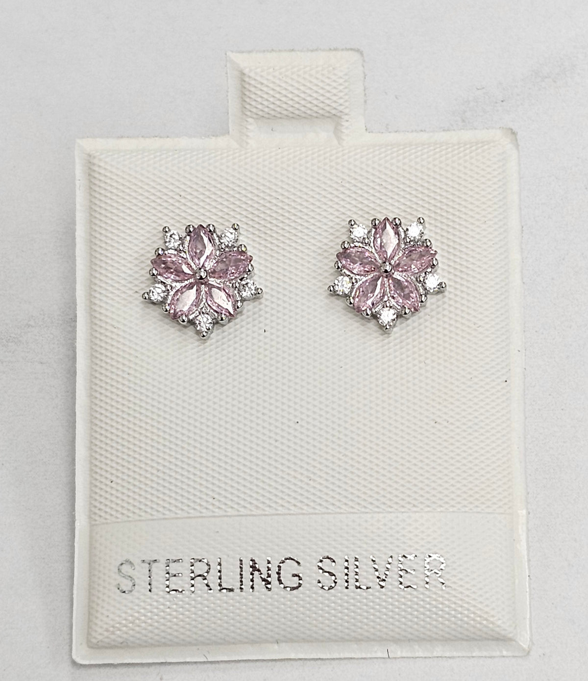 Silver Flower Earrings