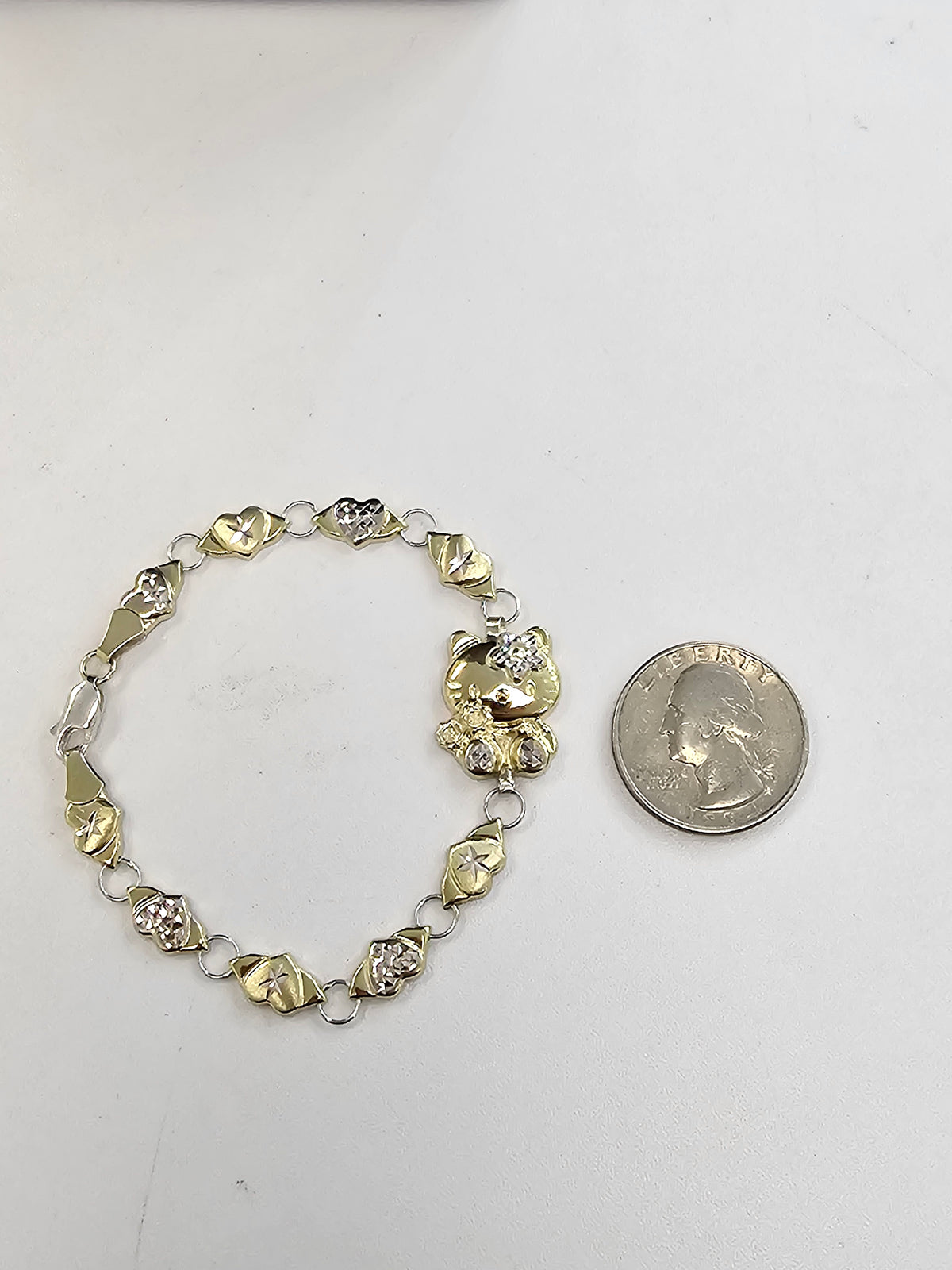 90/10 Kitty Heart Bracelet