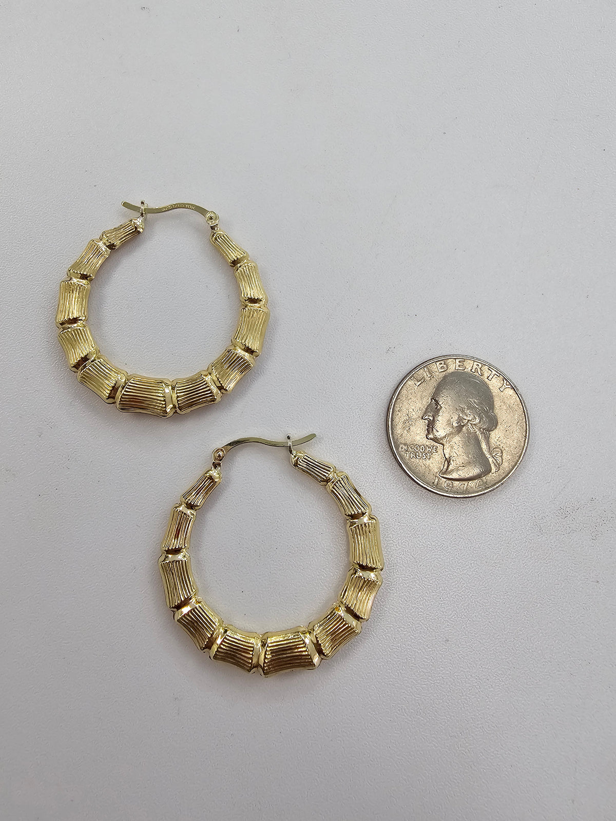 90/10 Bamboo Hoop Earrings
