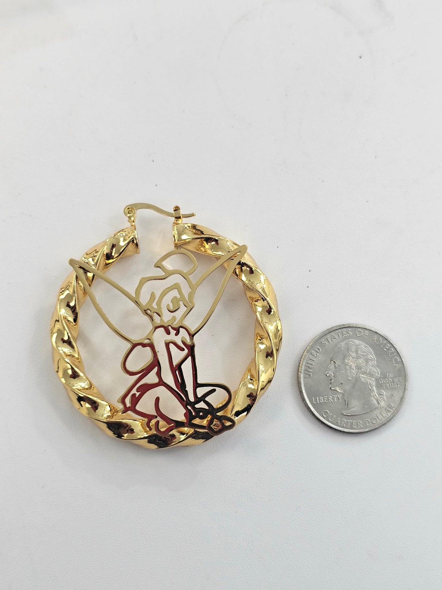 Medium Fairy Hoop Earrings