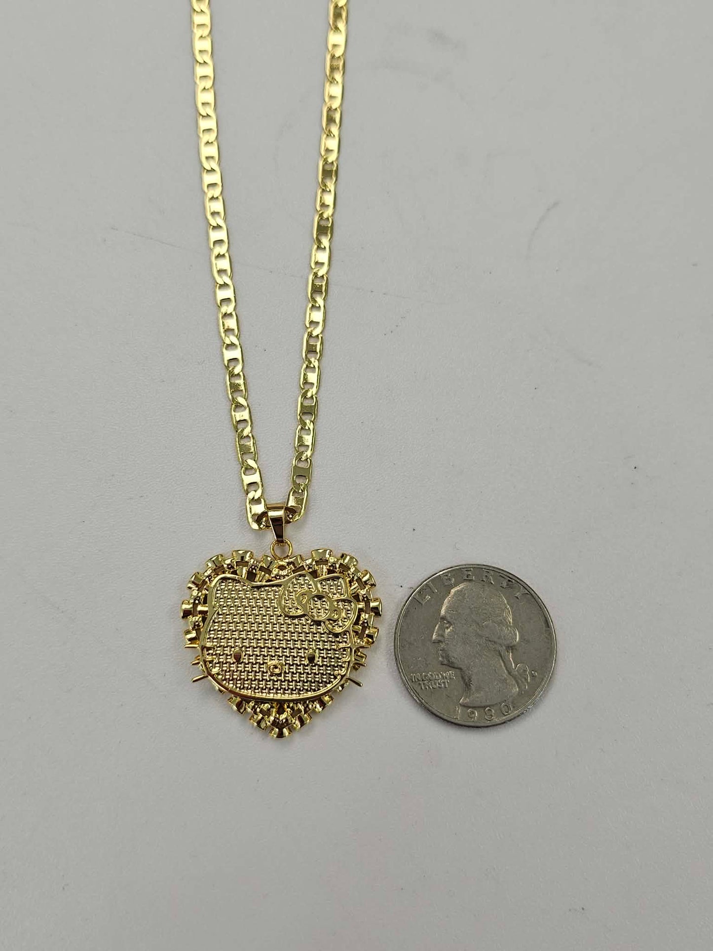 Kitty Pendant With Necklace