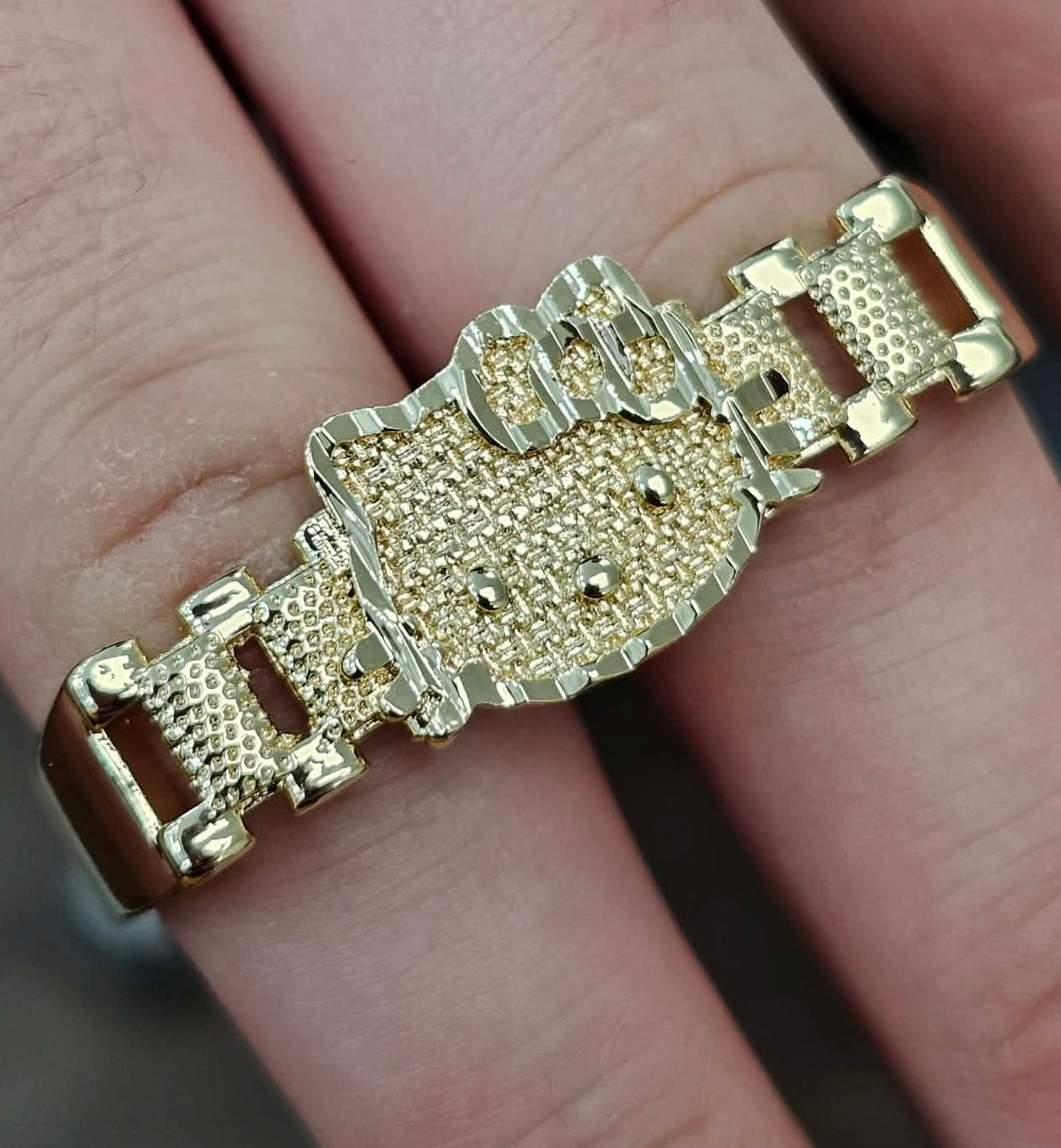 Kitty Two Finger Ring