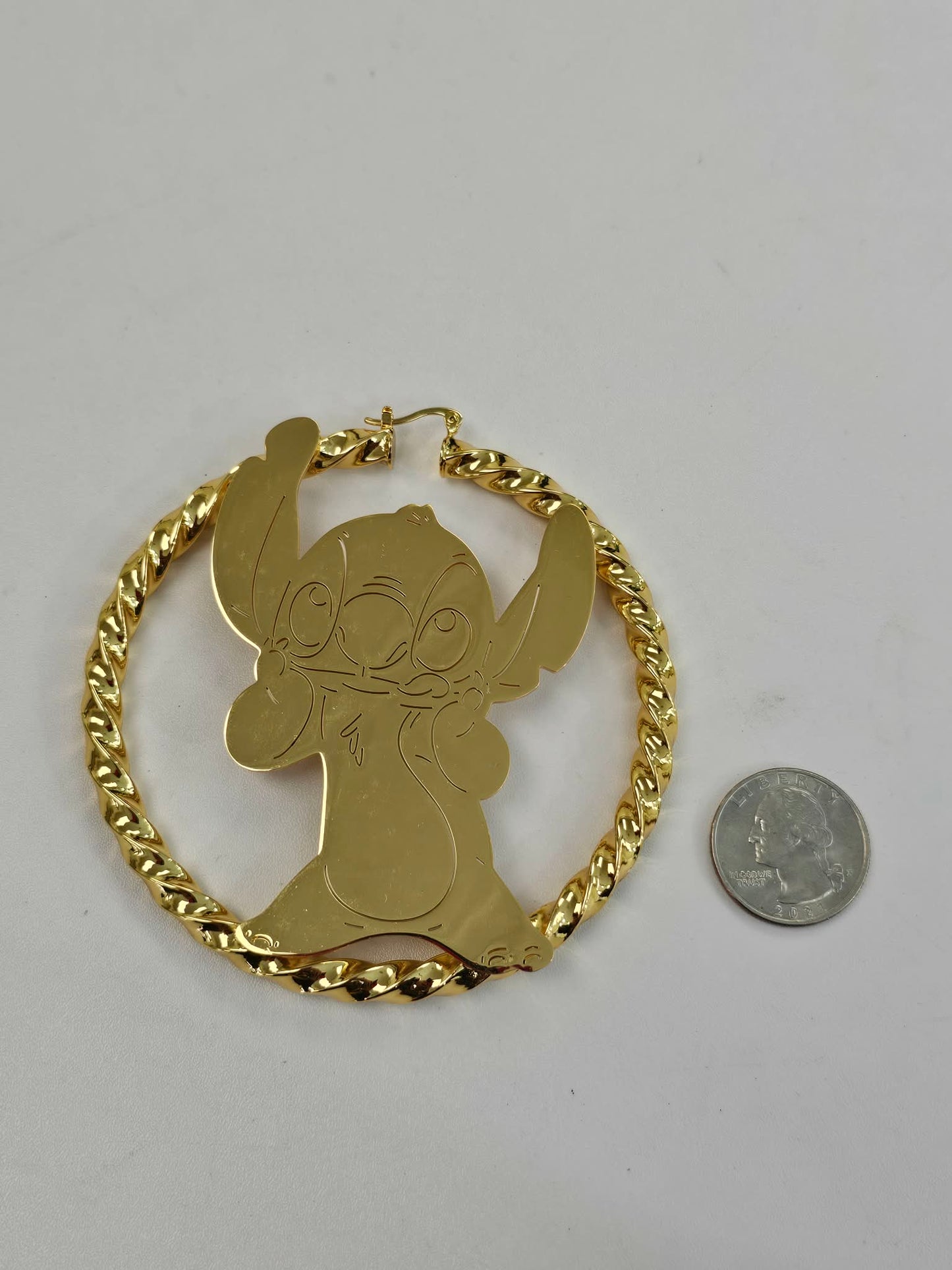 Extra Large Stich Hoop Earrings
