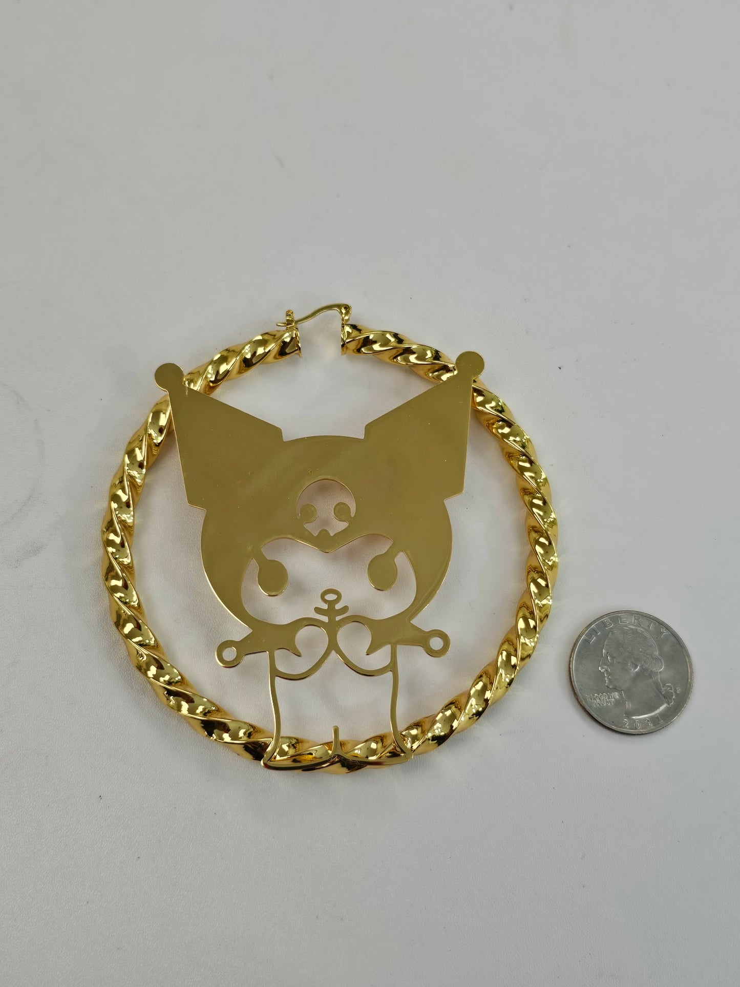 Extra Large Kitty Hoop Earrings