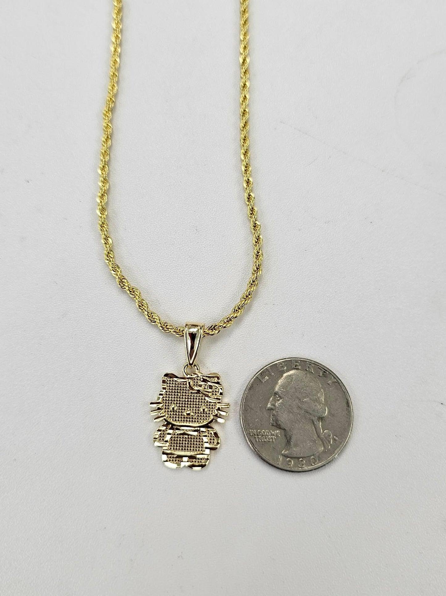 Kitty Pendant With Necklace