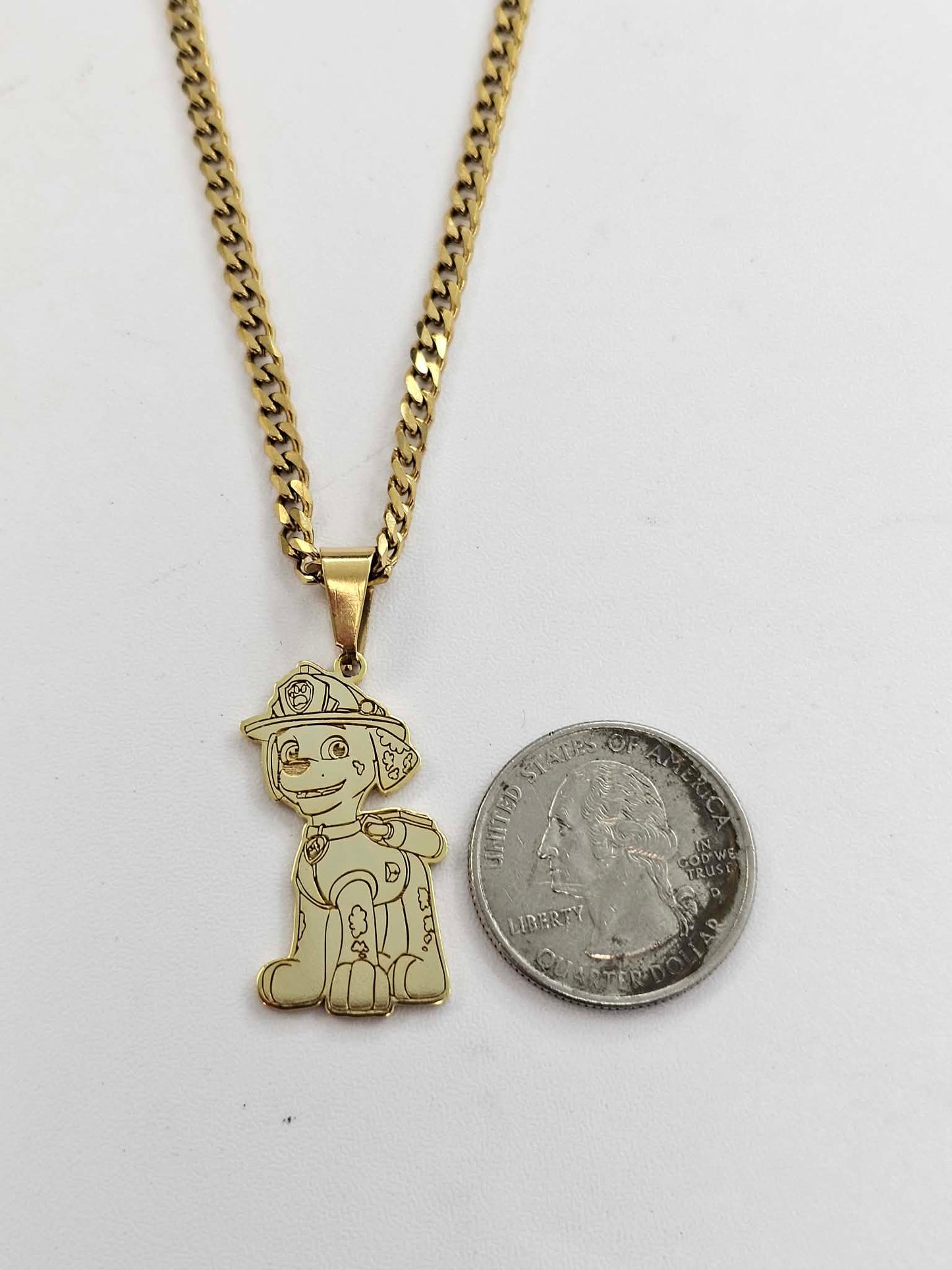 Paw Enforcement Pendant With Chain