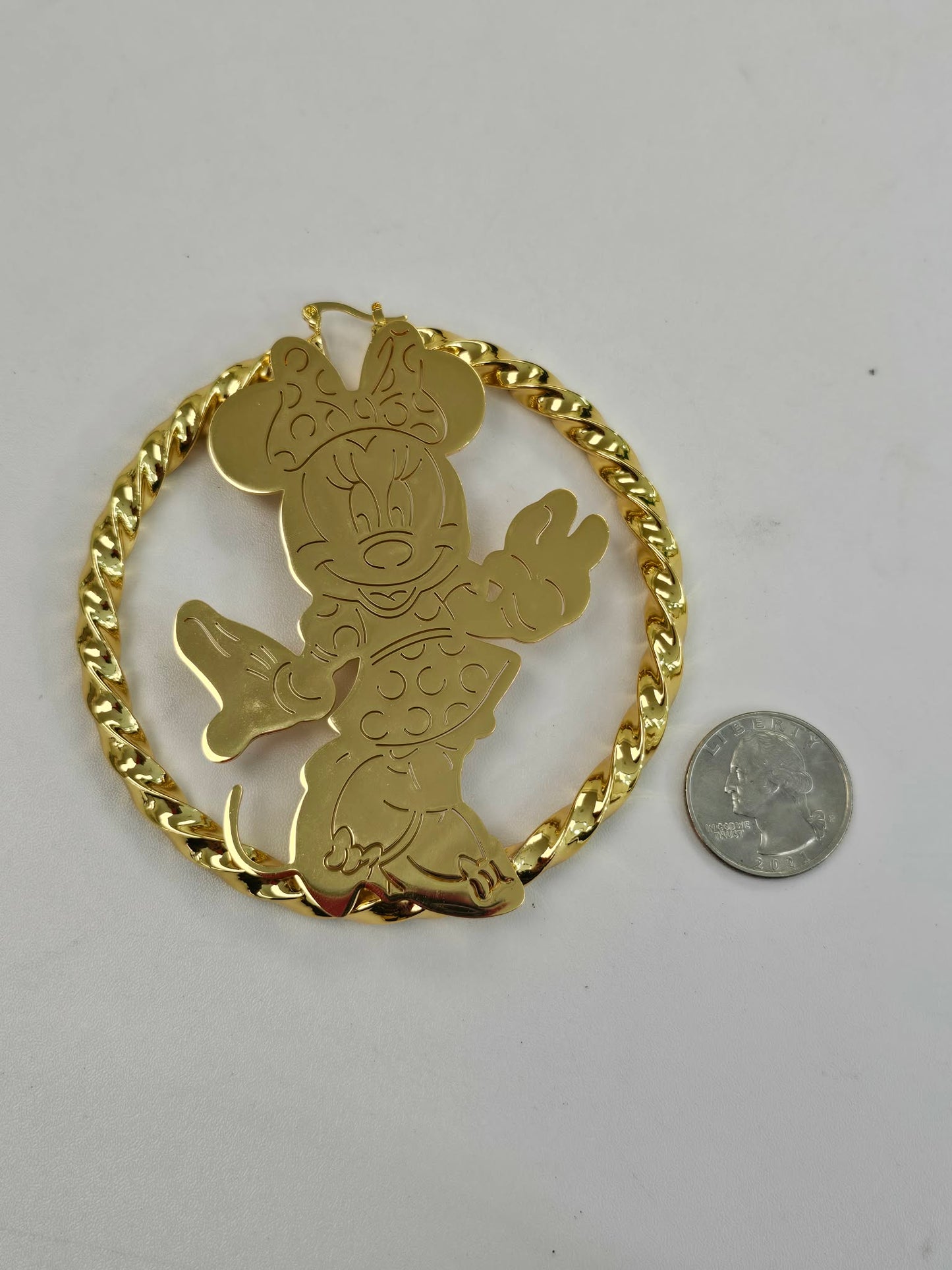 Extra Large Mouse Hoop Earrings