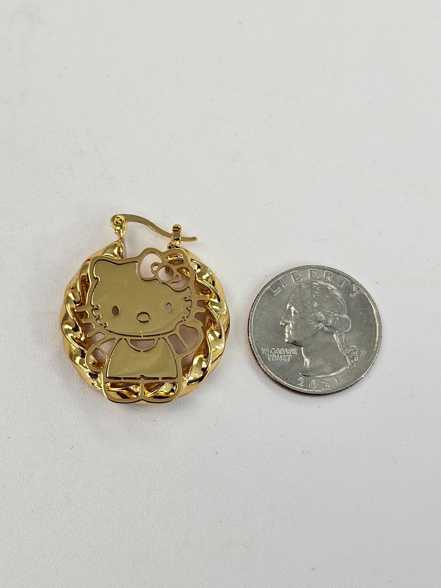 Small Kitty Hoop Earrings