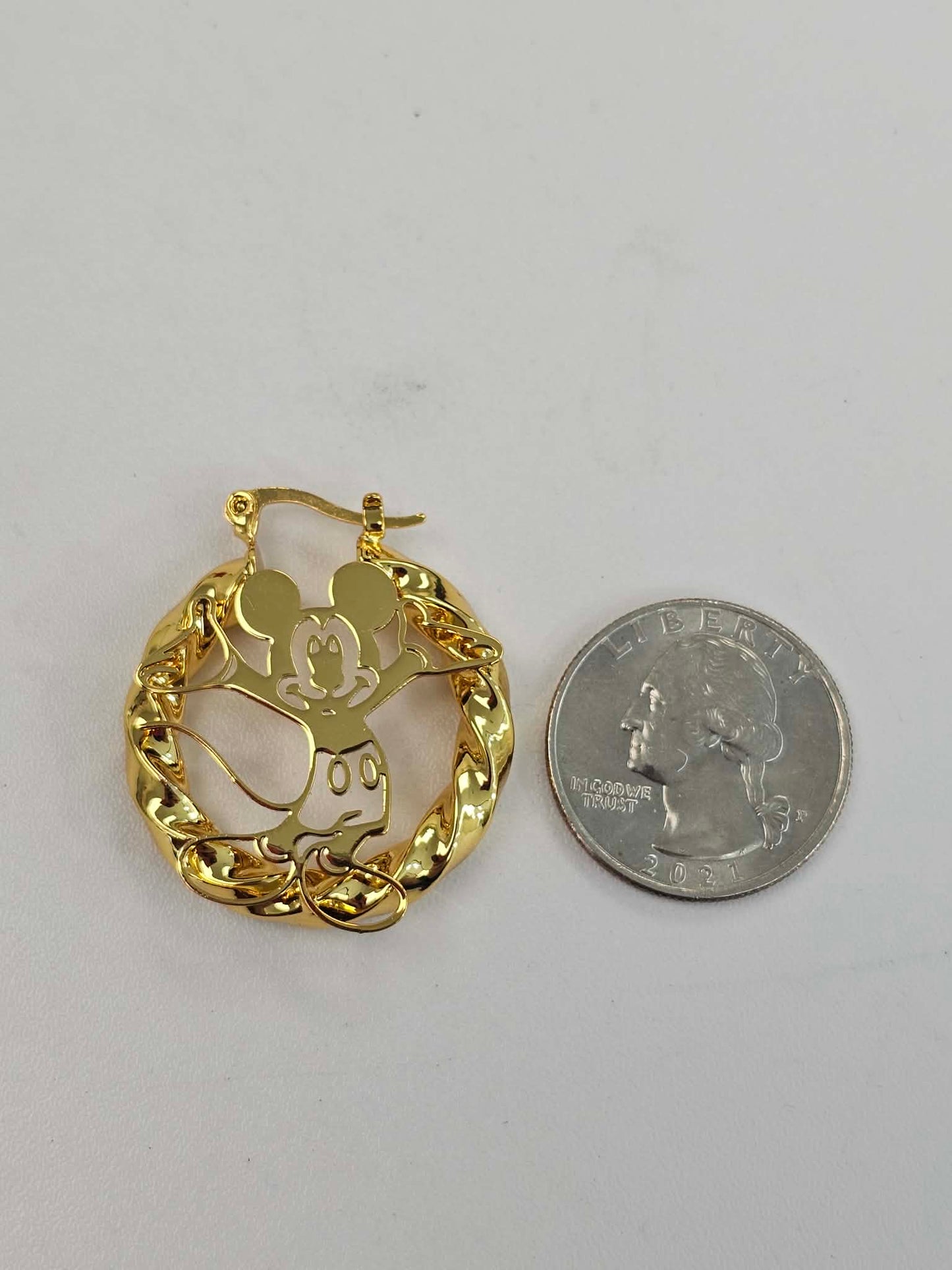 Small Mouse Hoop Earrings