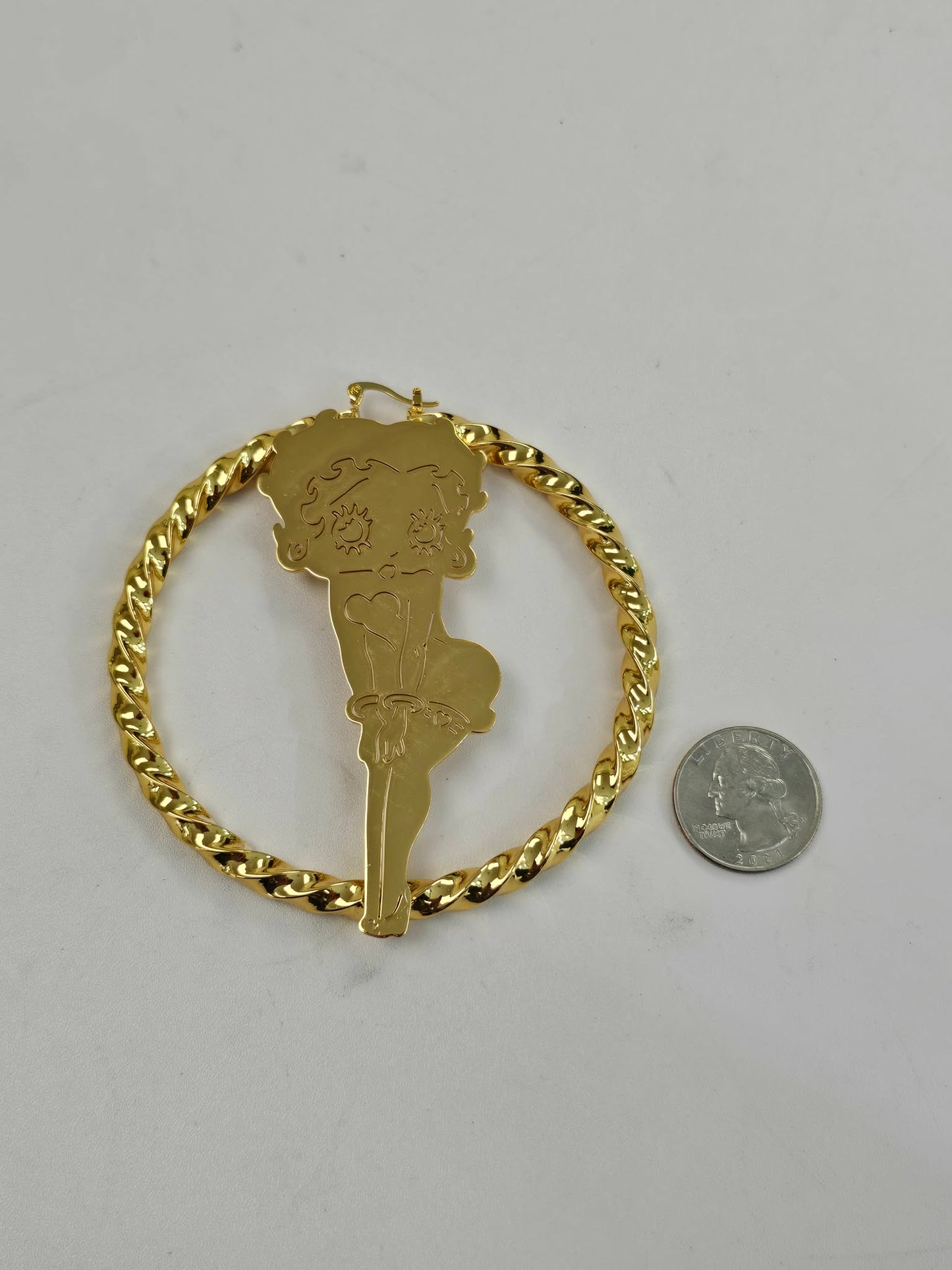 Extra Large Betty Hoop Earrings