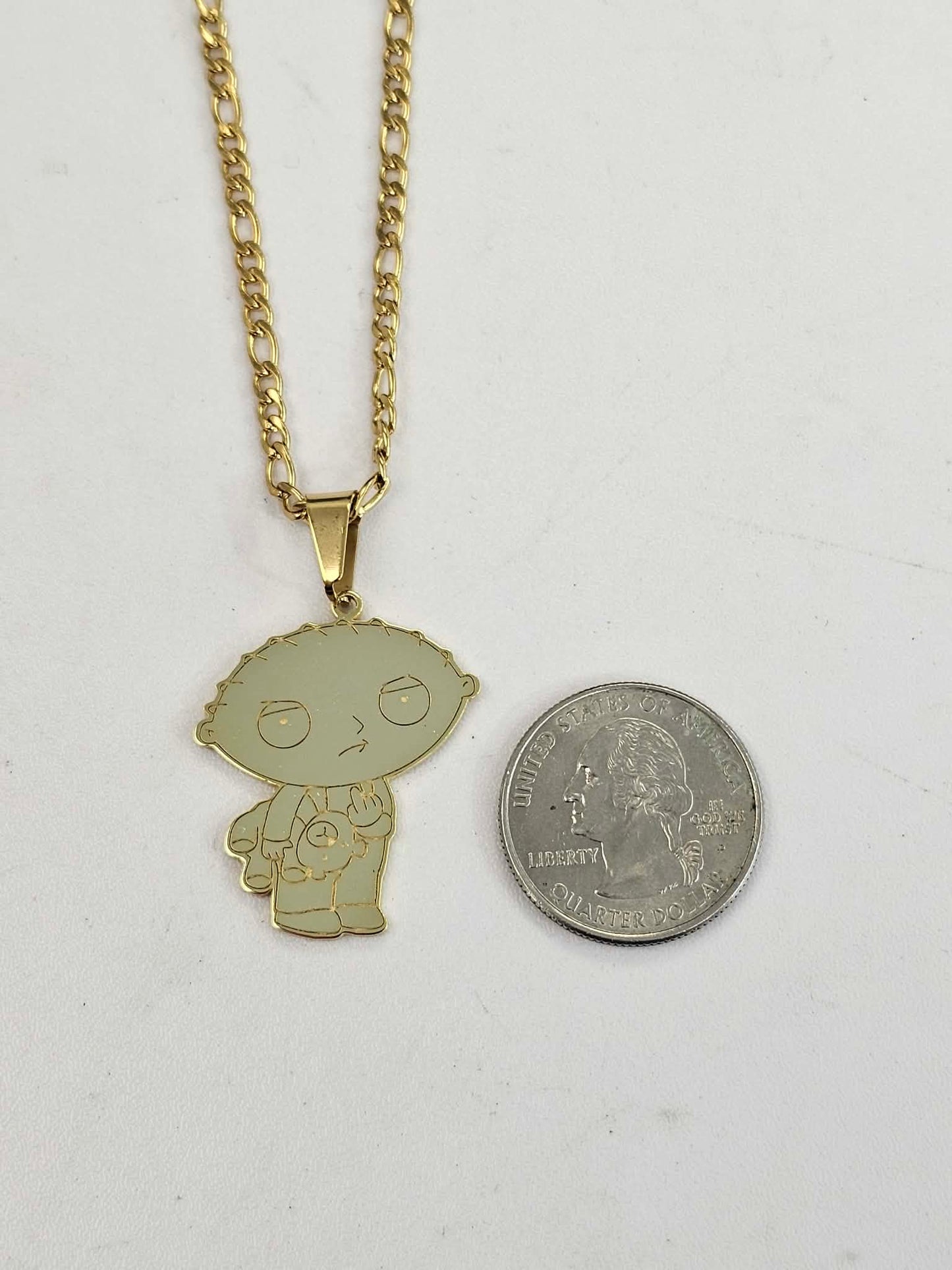 Rude Baby Pendant With Chain