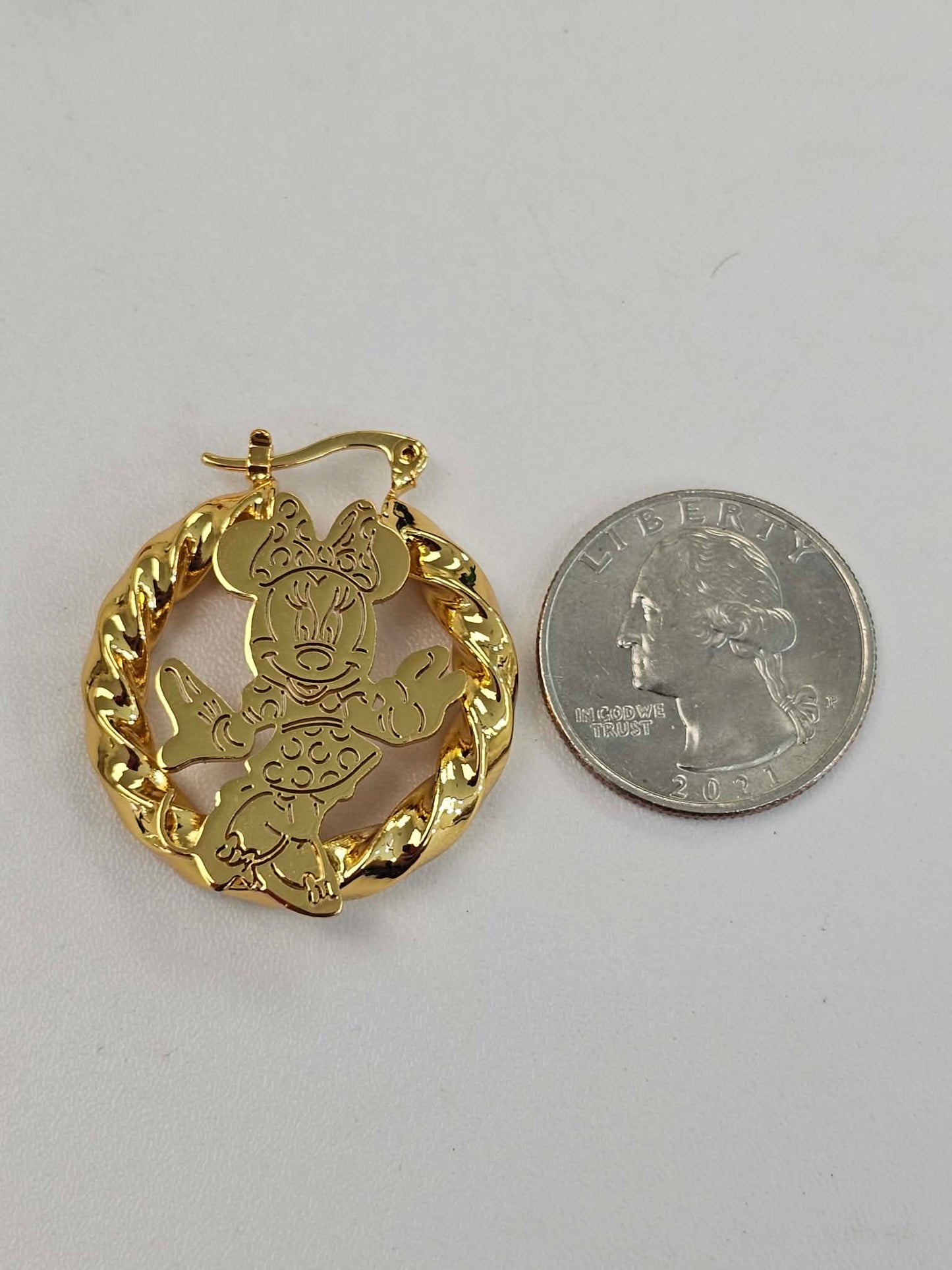 Small Mouse Hoop Earrings