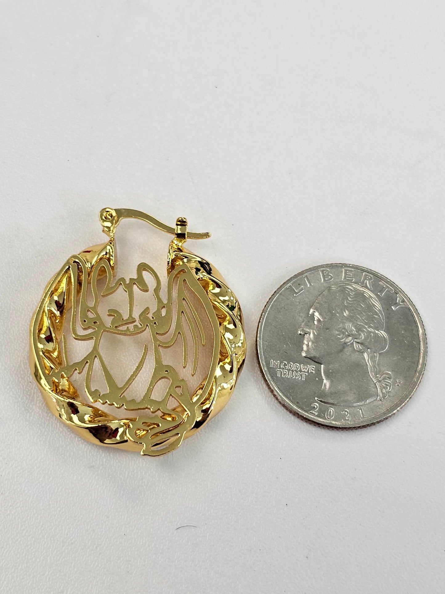 Small Dragon Hoop Earrings