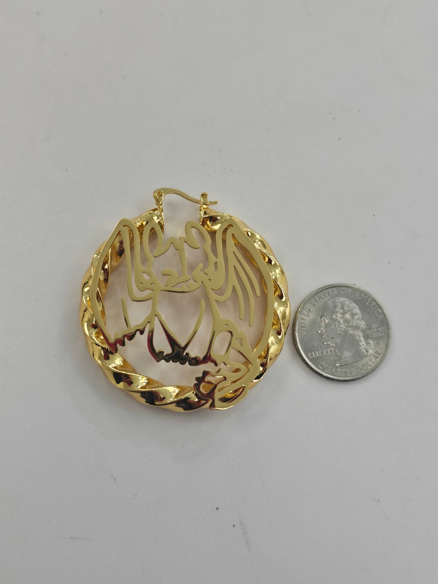 Medium Dragon Hoop Earring