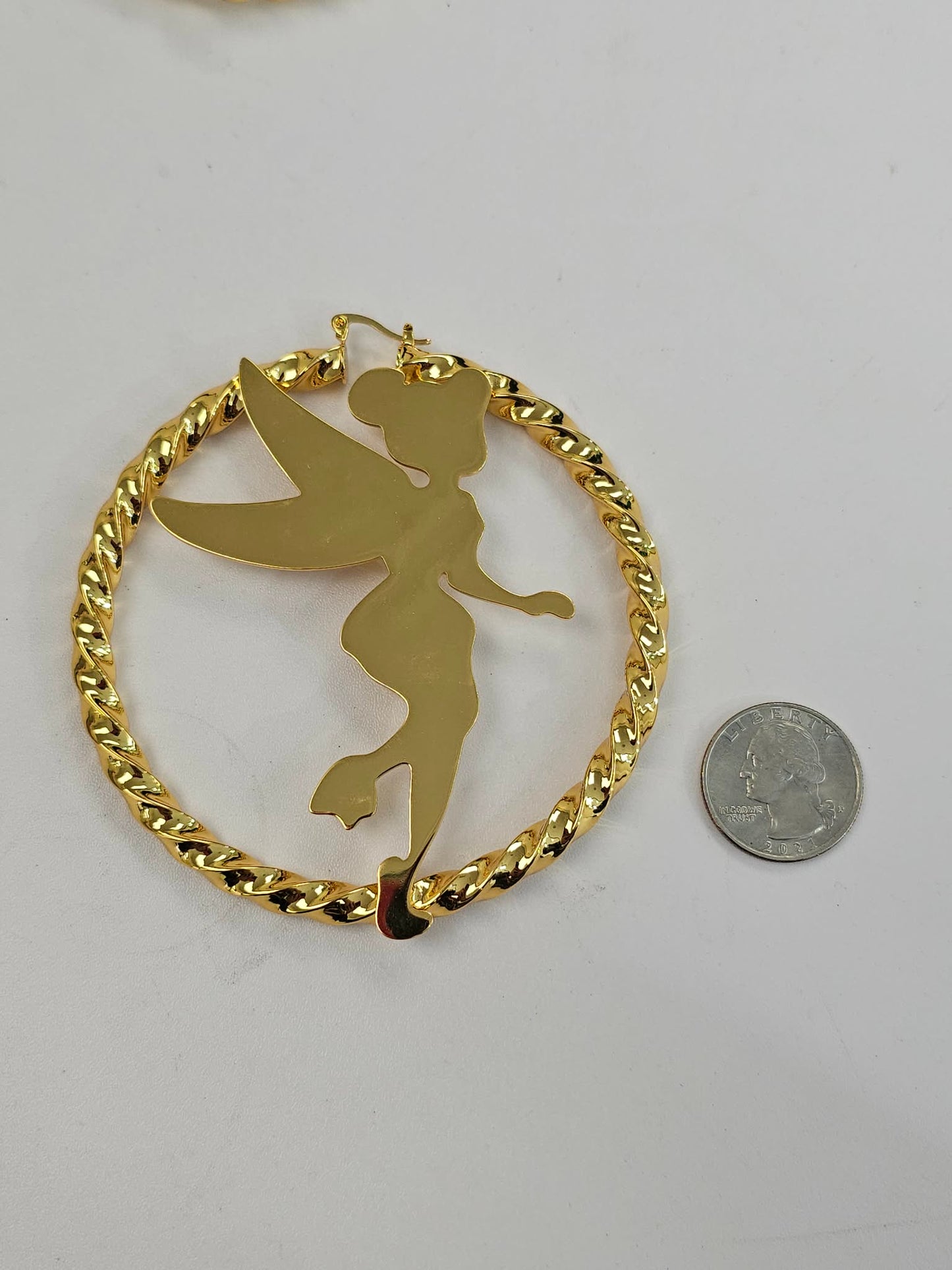 Extra Large Fairy Hoop Earrings