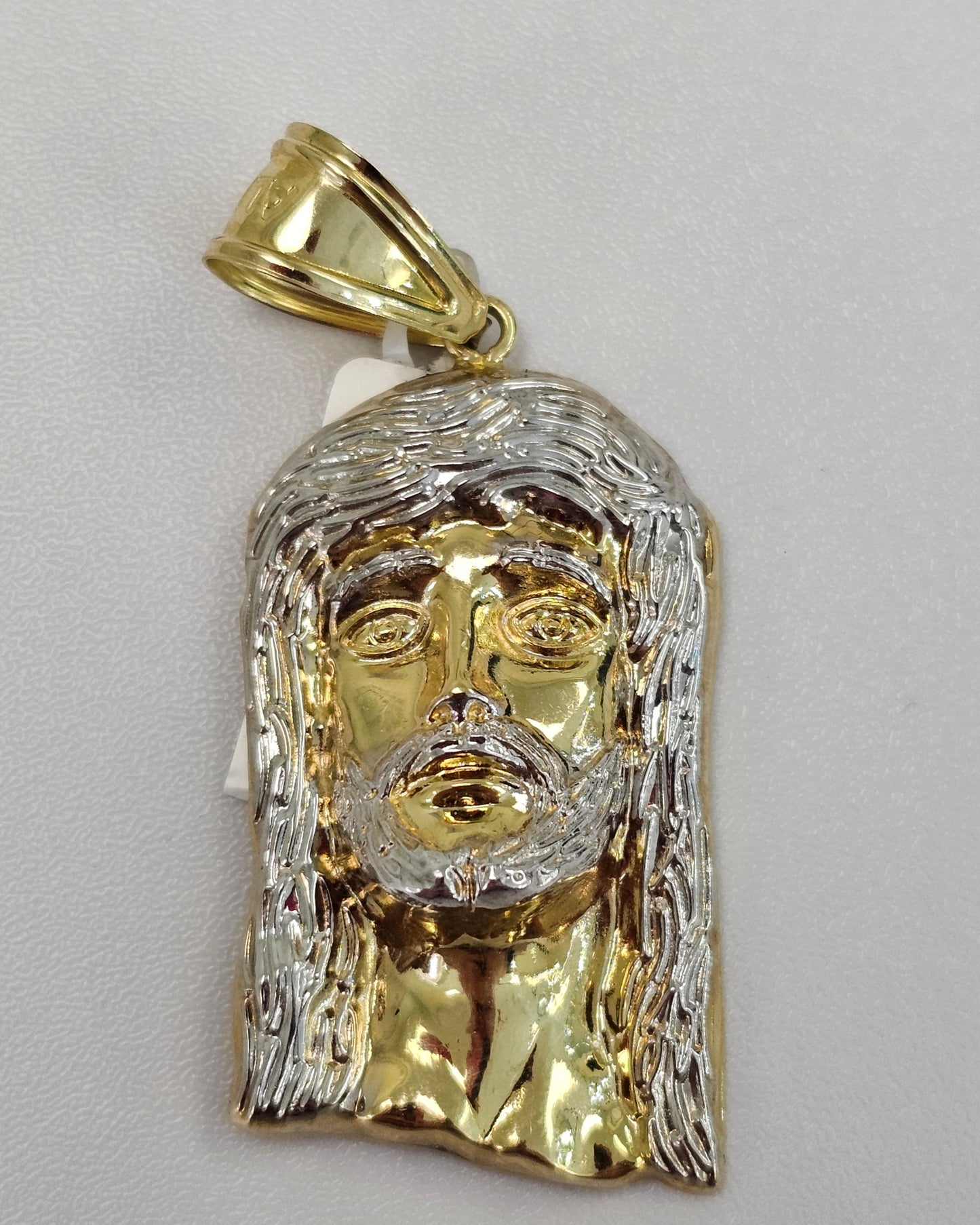 Gold Two Tone Jesus Head Charm