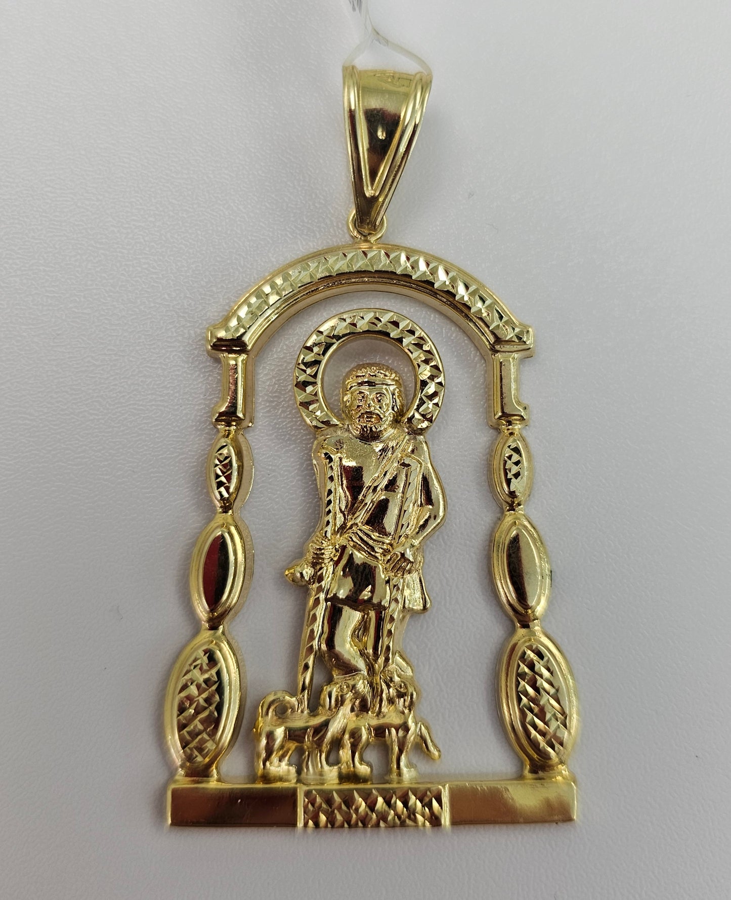 Gold St Lazarus charm