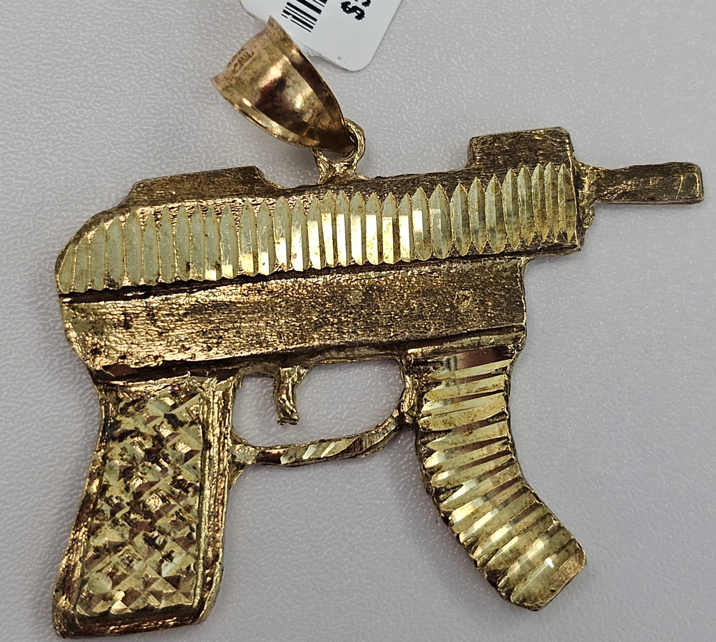 Gold Gun Charm