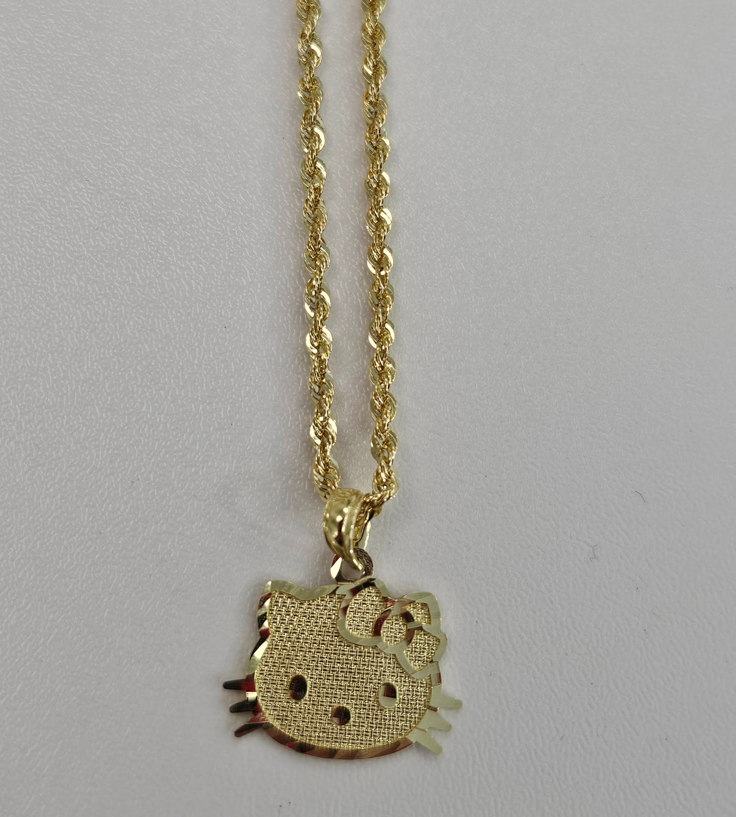 10kt Gold Kitty Necklace