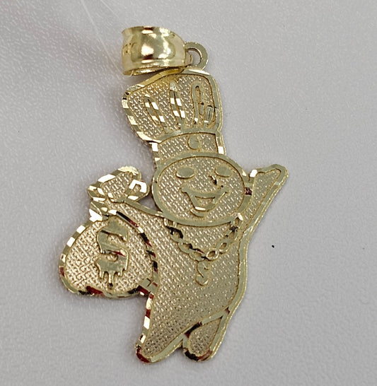 10kt Gold Dough Boy Pendant