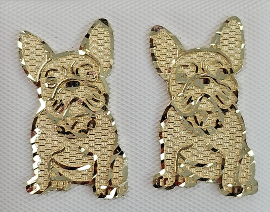 10kt Gold Frenchie Earrings