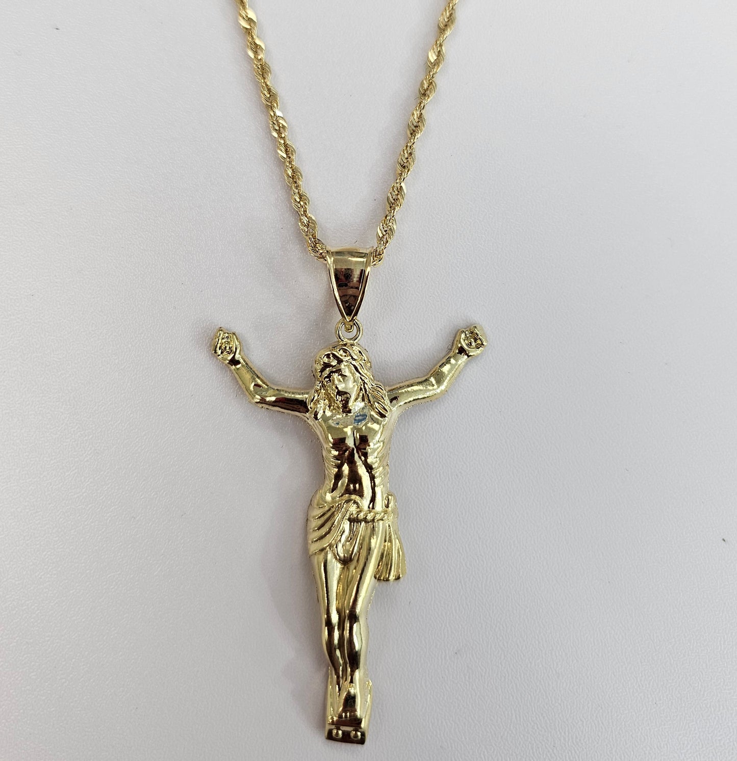 10kt Gold Crucifix Chain