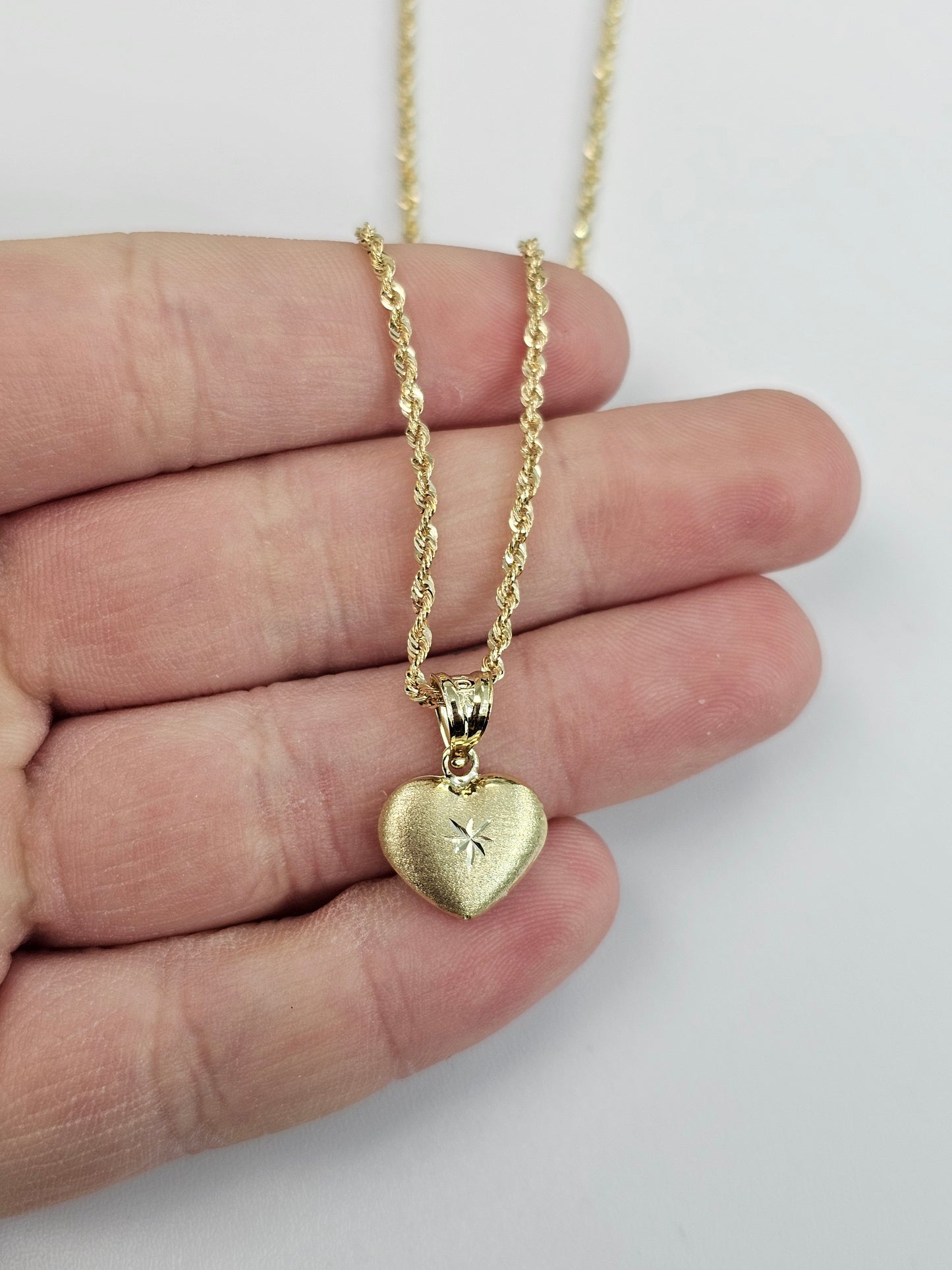 10kt Gold Heart Necklace