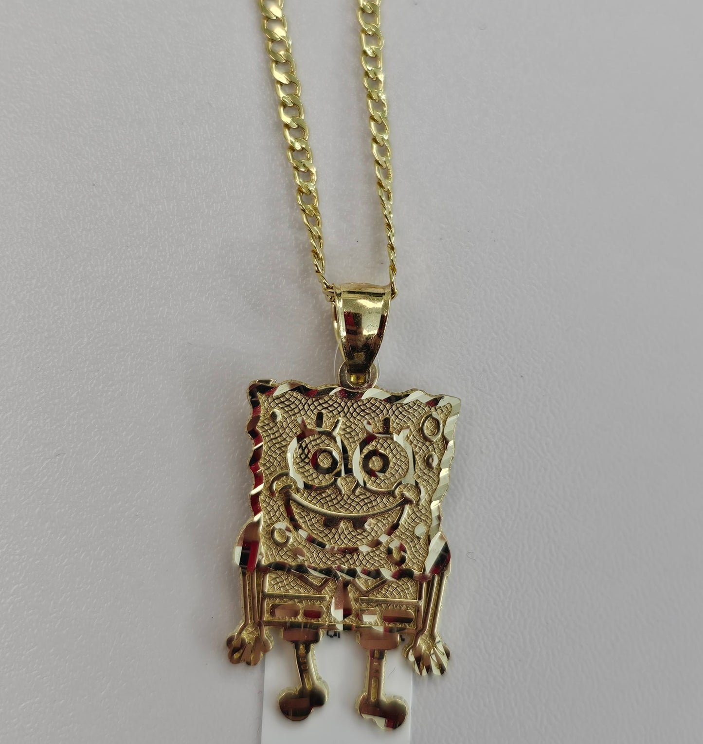 10kt Gold Sponge Necklace