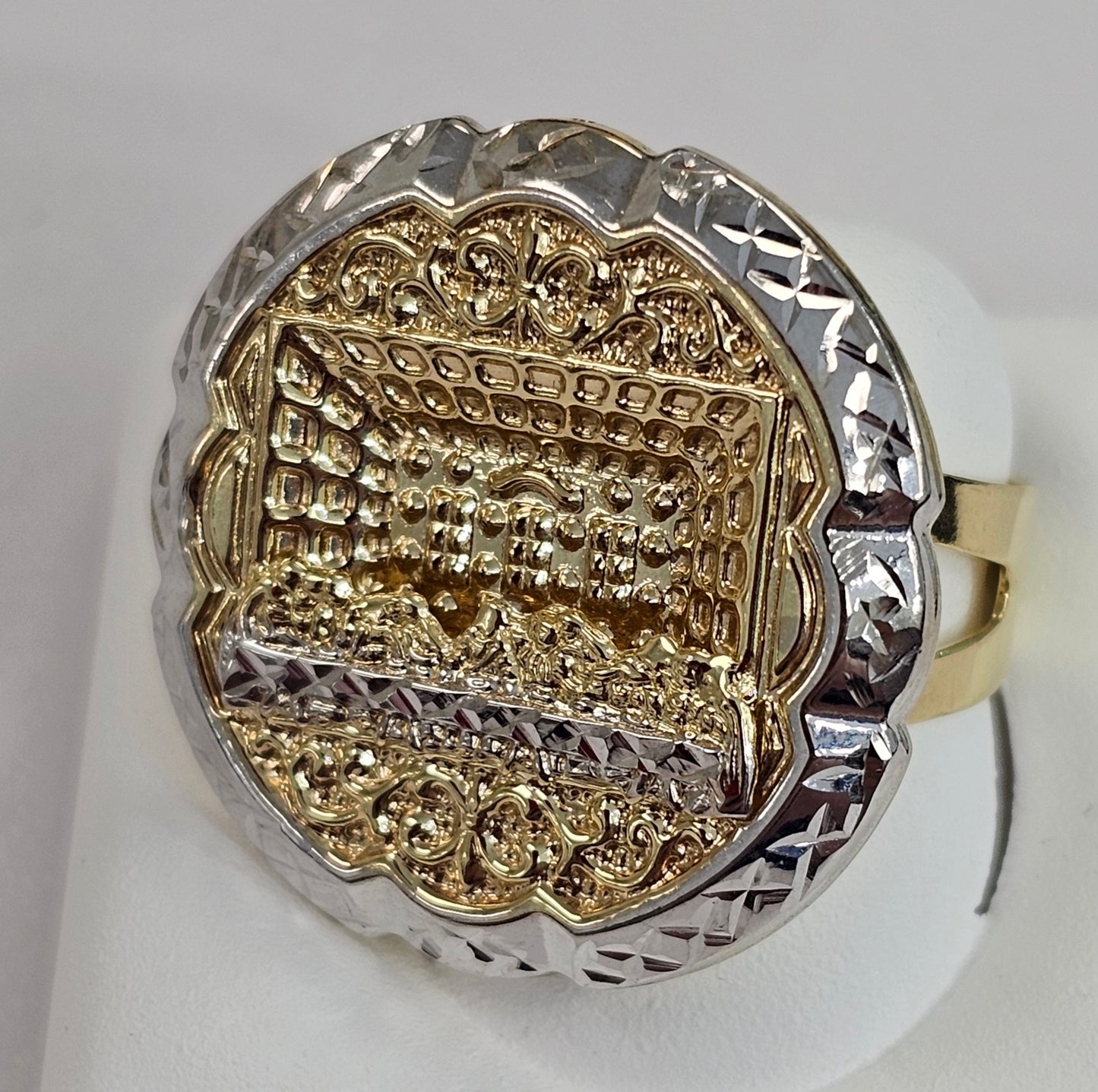 10kt Gold Two Tone Last Supper Ring