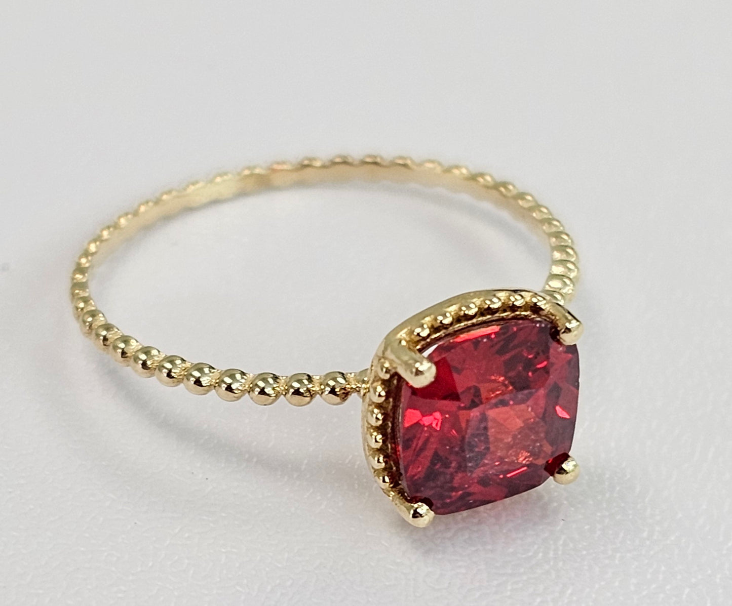 10kt Gold January Birthstone Ring