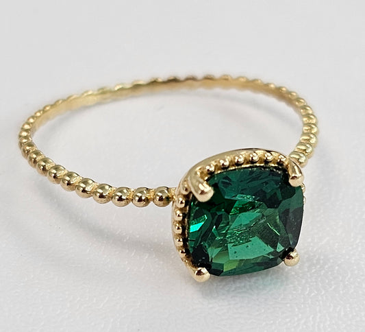 10kt Gold May Birthstone Ring