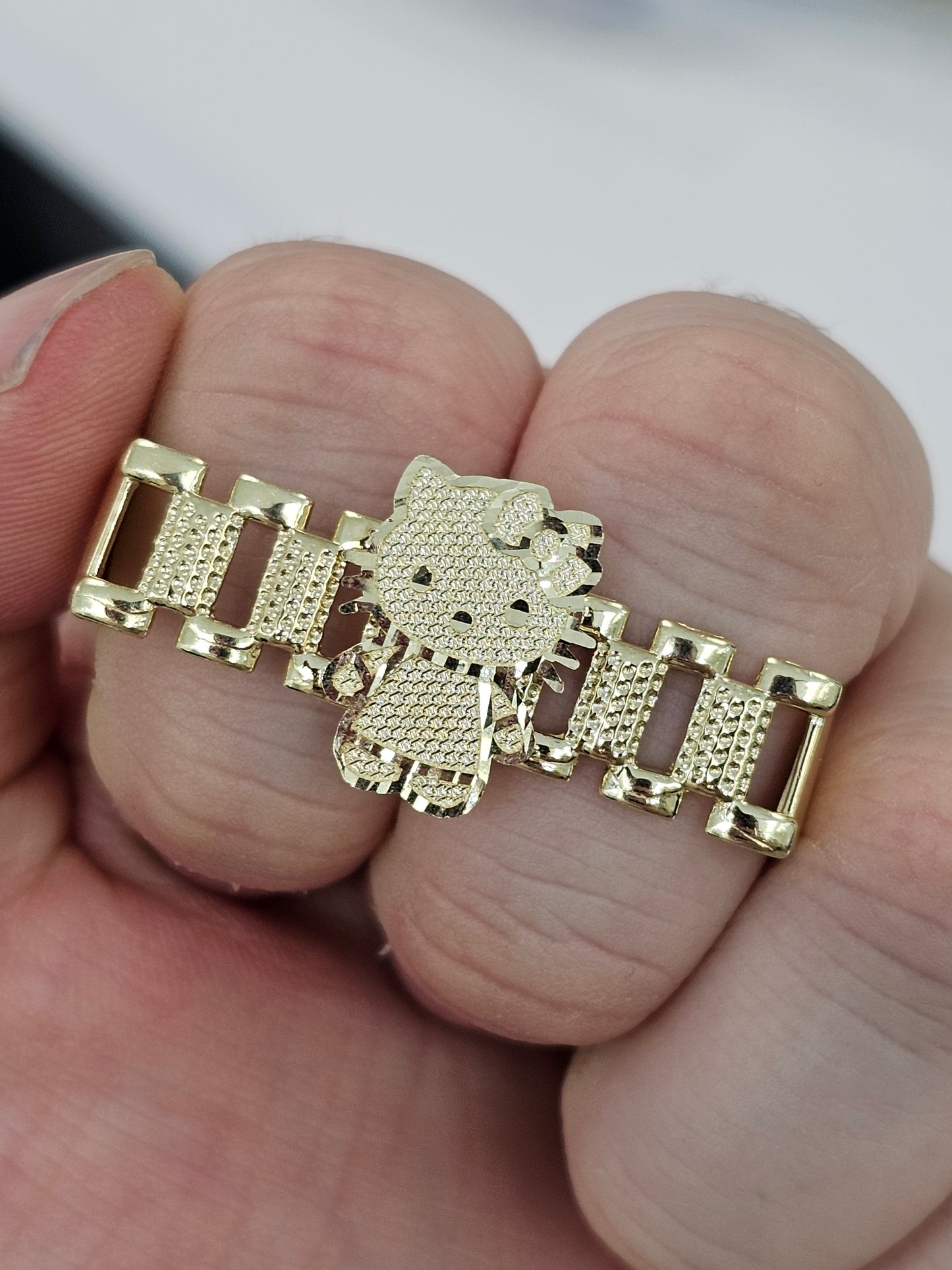 10kt Gold Two Finger Kitty Ring