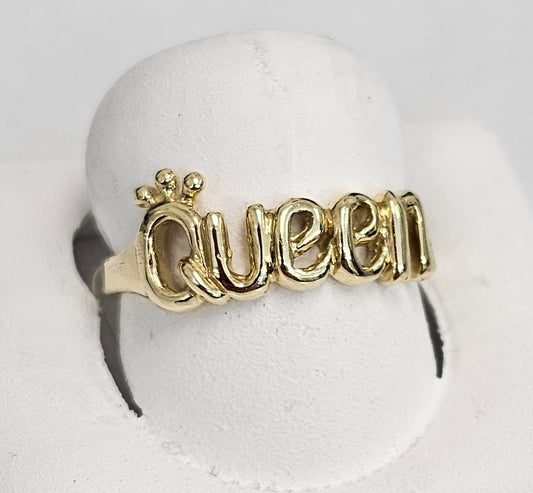 10kt Gold Queen Ring