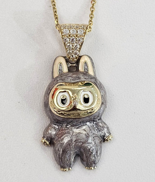 10kt Gold Gray Labu Necklace