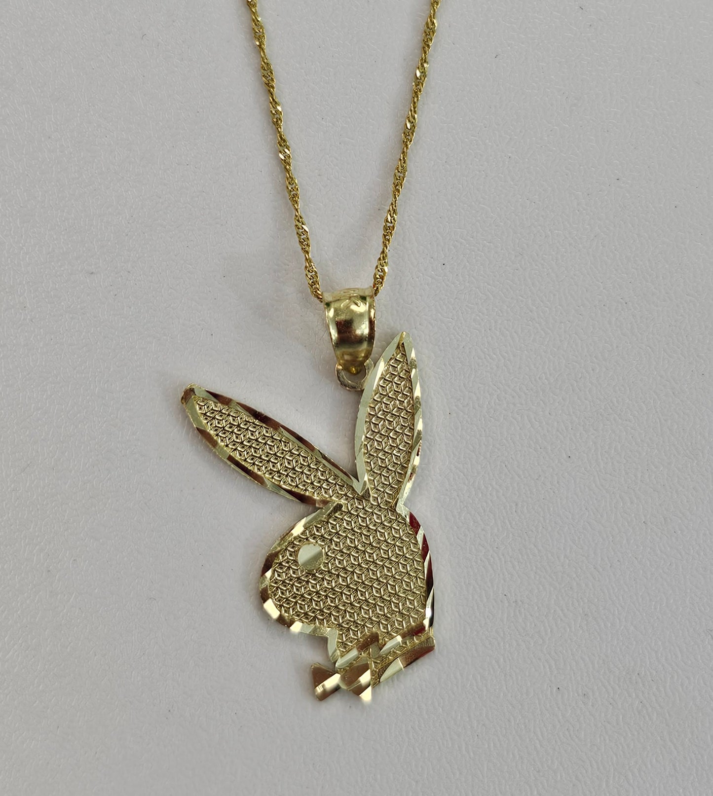 10kt Gold Bunny Necklace