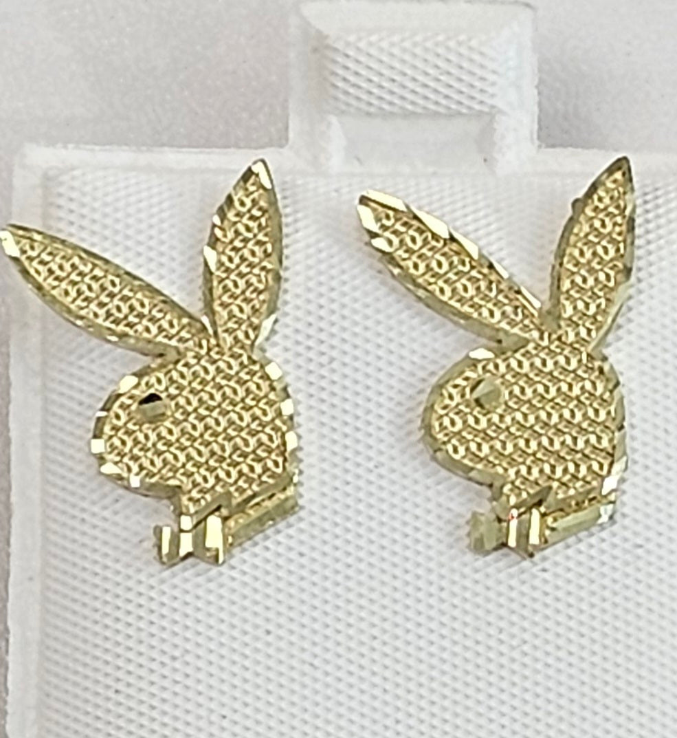 10kt Gold Bunny Earrings