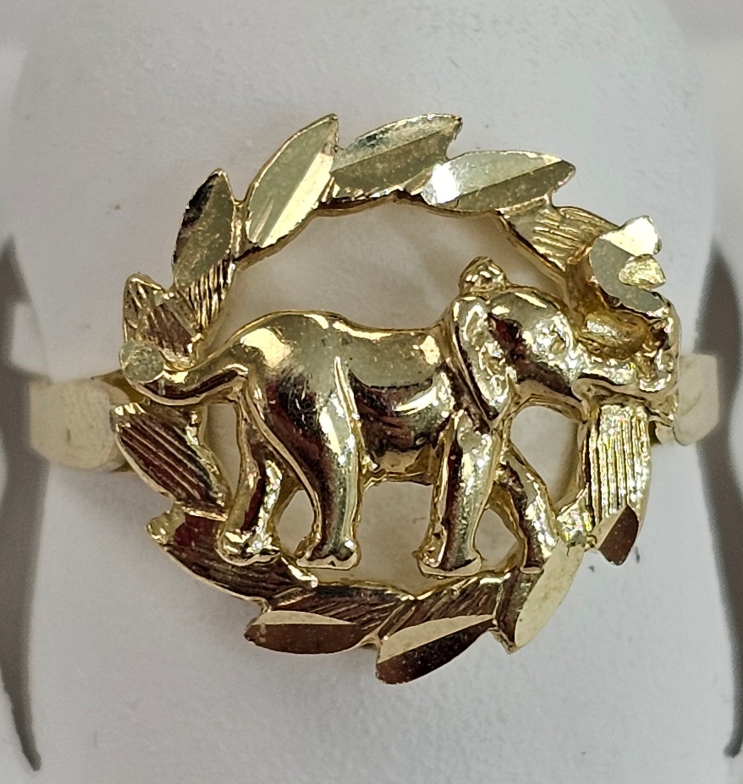 10kt Gold Elephant Ring