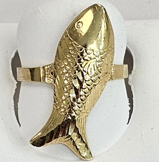 10kt Gold Fish Ring