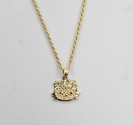 10kt Gold Nugget Kitty Ring