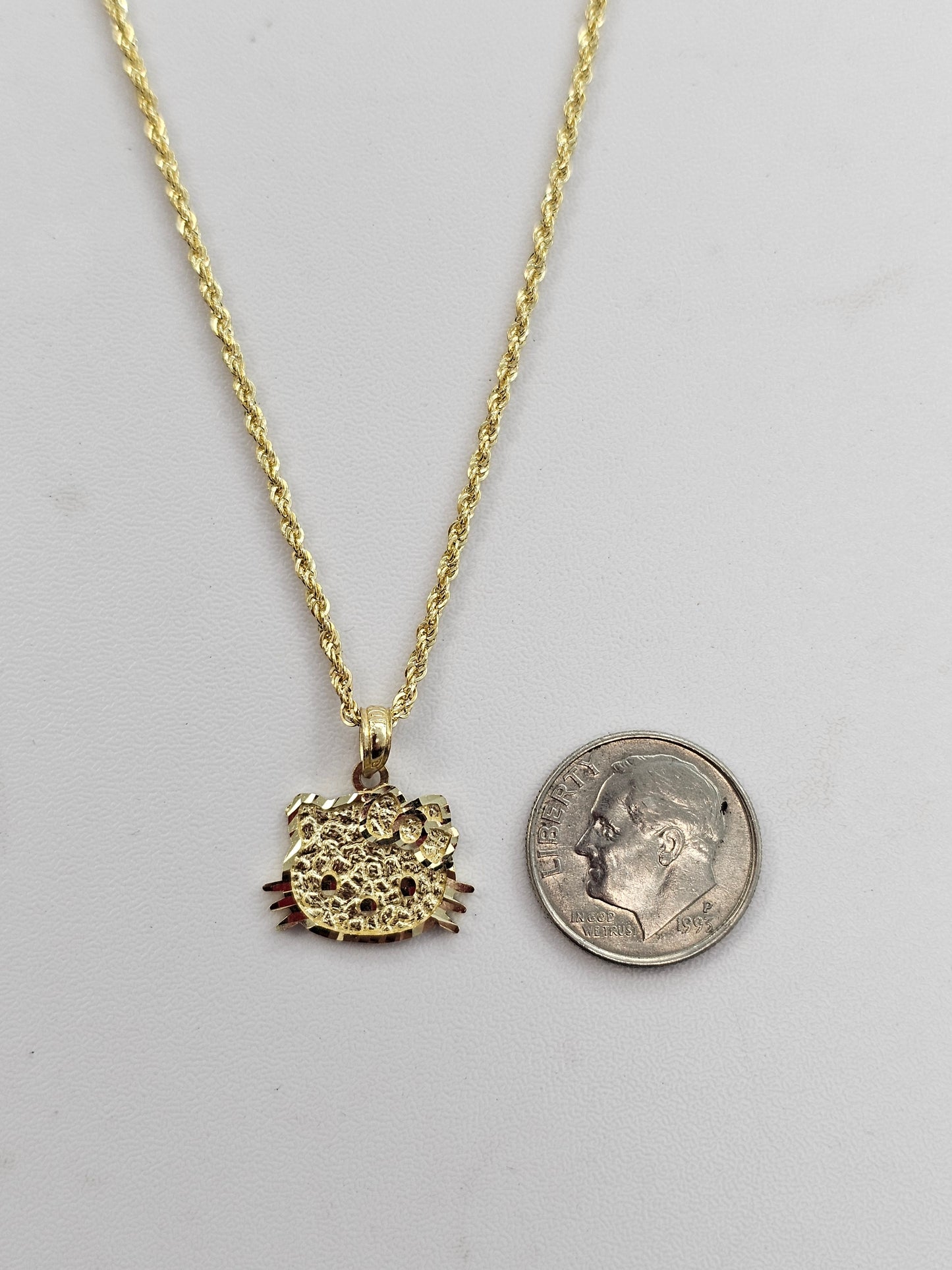 10kt Gold Nugget Kitty Ring