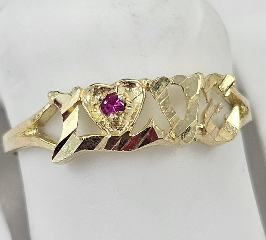 10kt Gold Love Ring