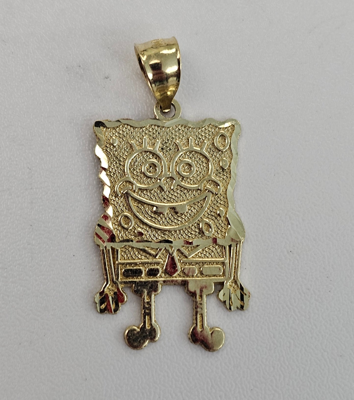 10kt Gold Sponge Pendant