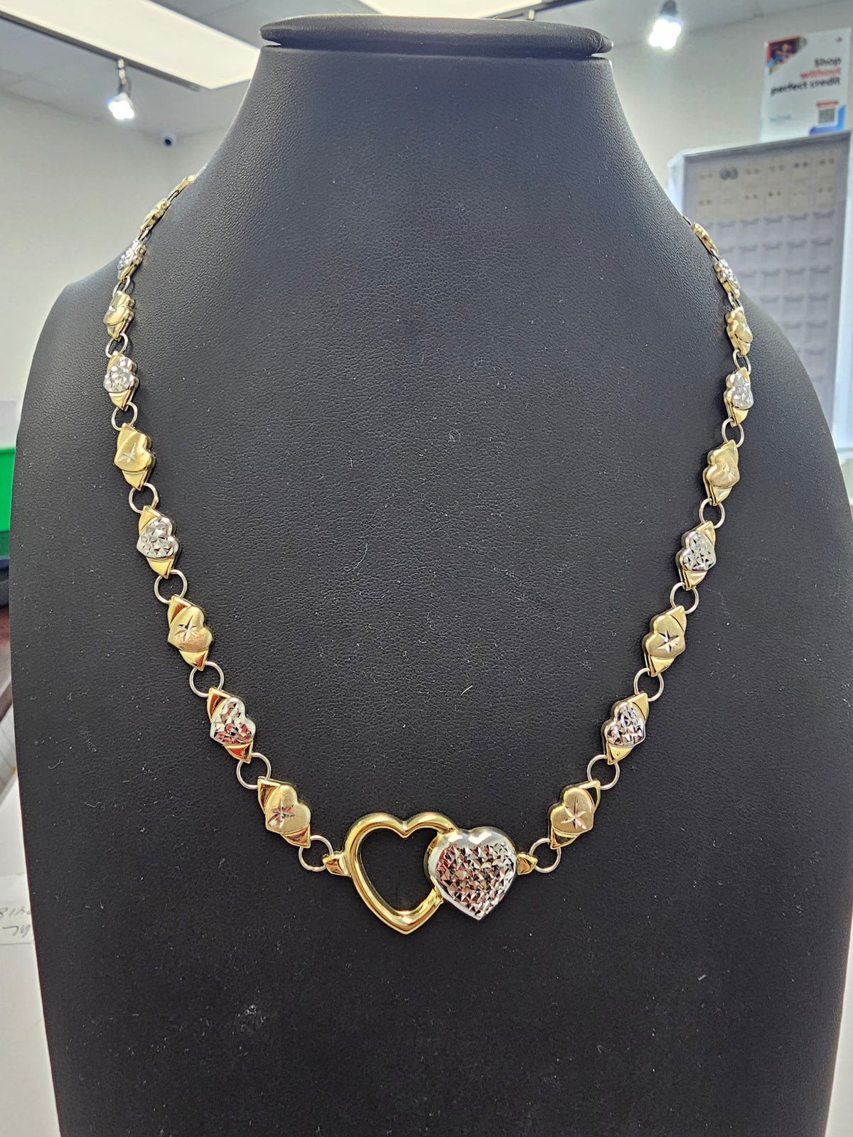 90/10 Double Heart Necklace
