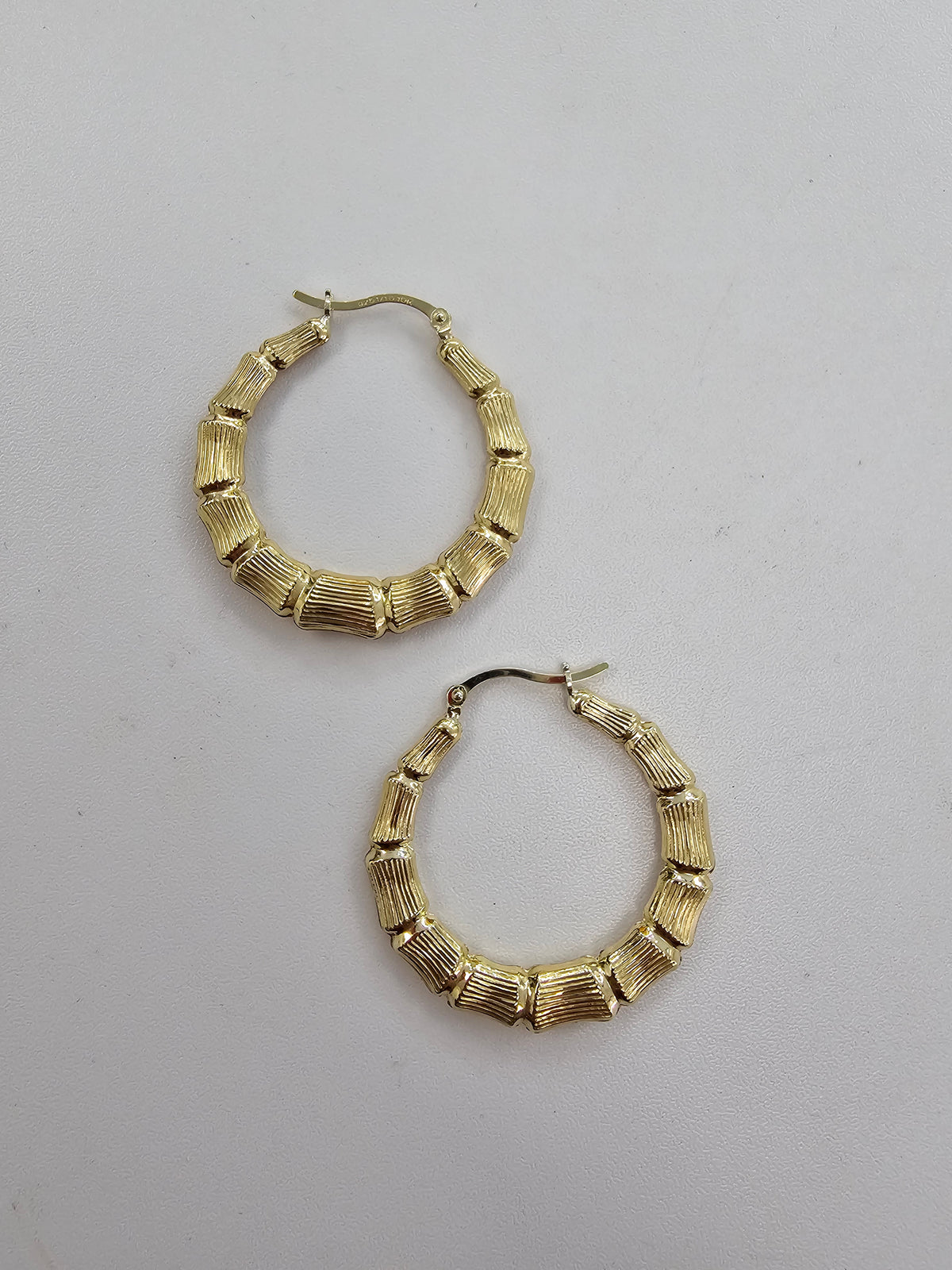 90/10 Bamboo Hoop Earrings
