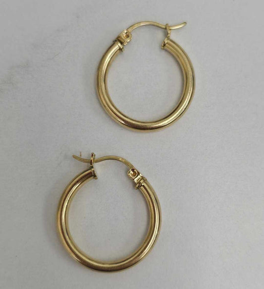 10kt Gold Classic Hoop Earrings
