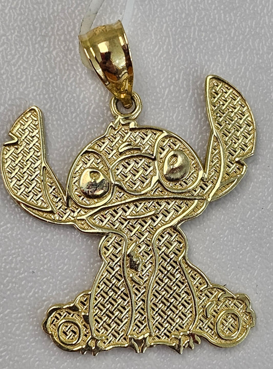 Gold Stich Pendant