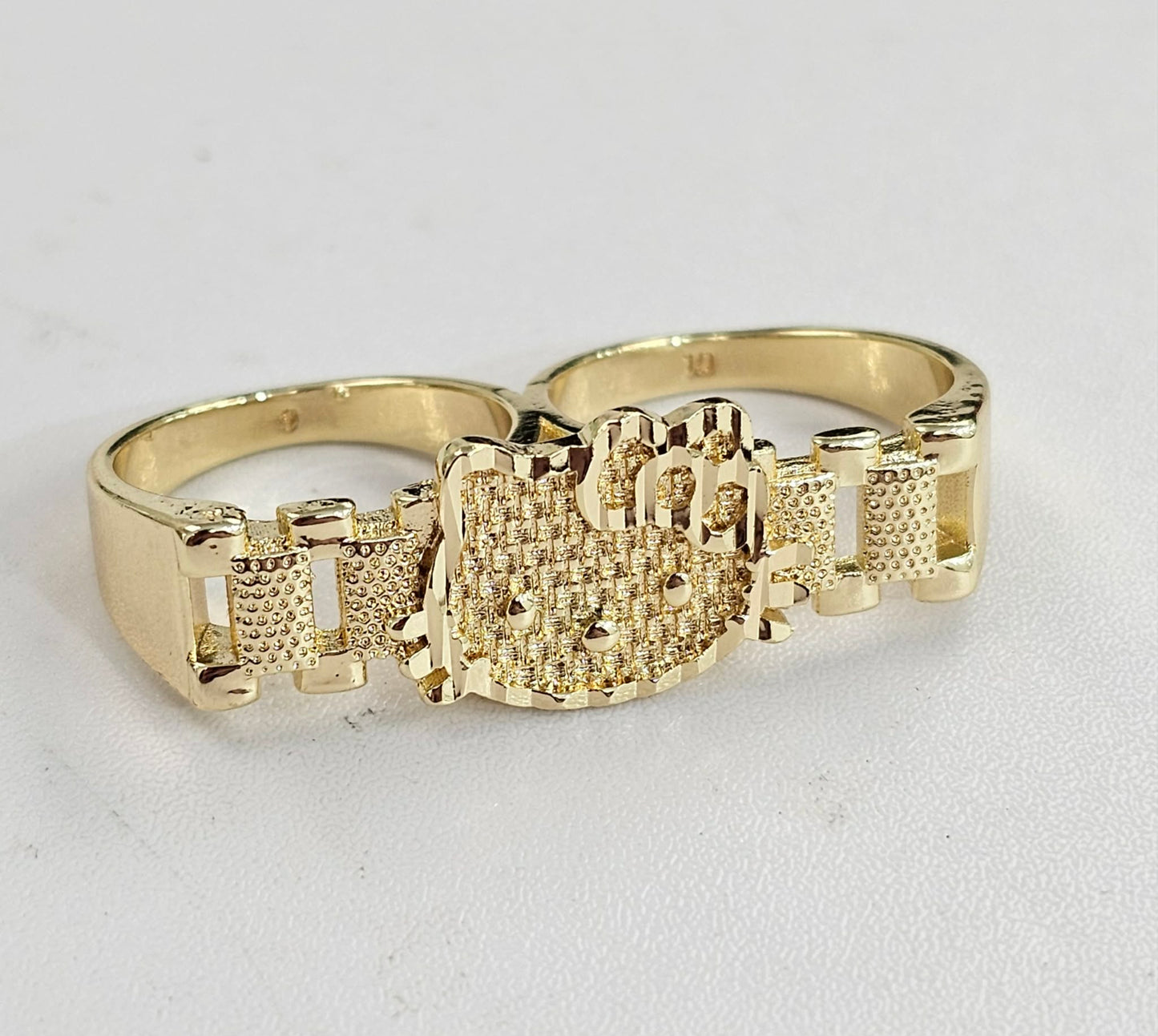 Kitty Two Finger Ring