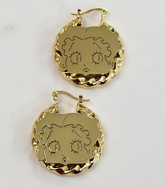 Small Betty Hoop Earrings